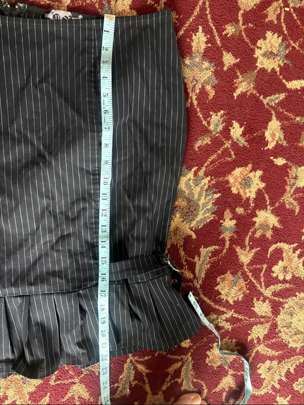Lip Service Gangsta Pranksta vintage Black Pinstripe Pencil hobble Skirt - Picture 6 of 6